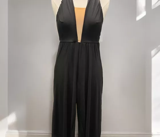black jumpsuit